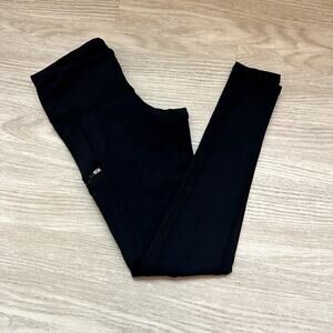 Athleta black leggings with zipped pockets XXSP
